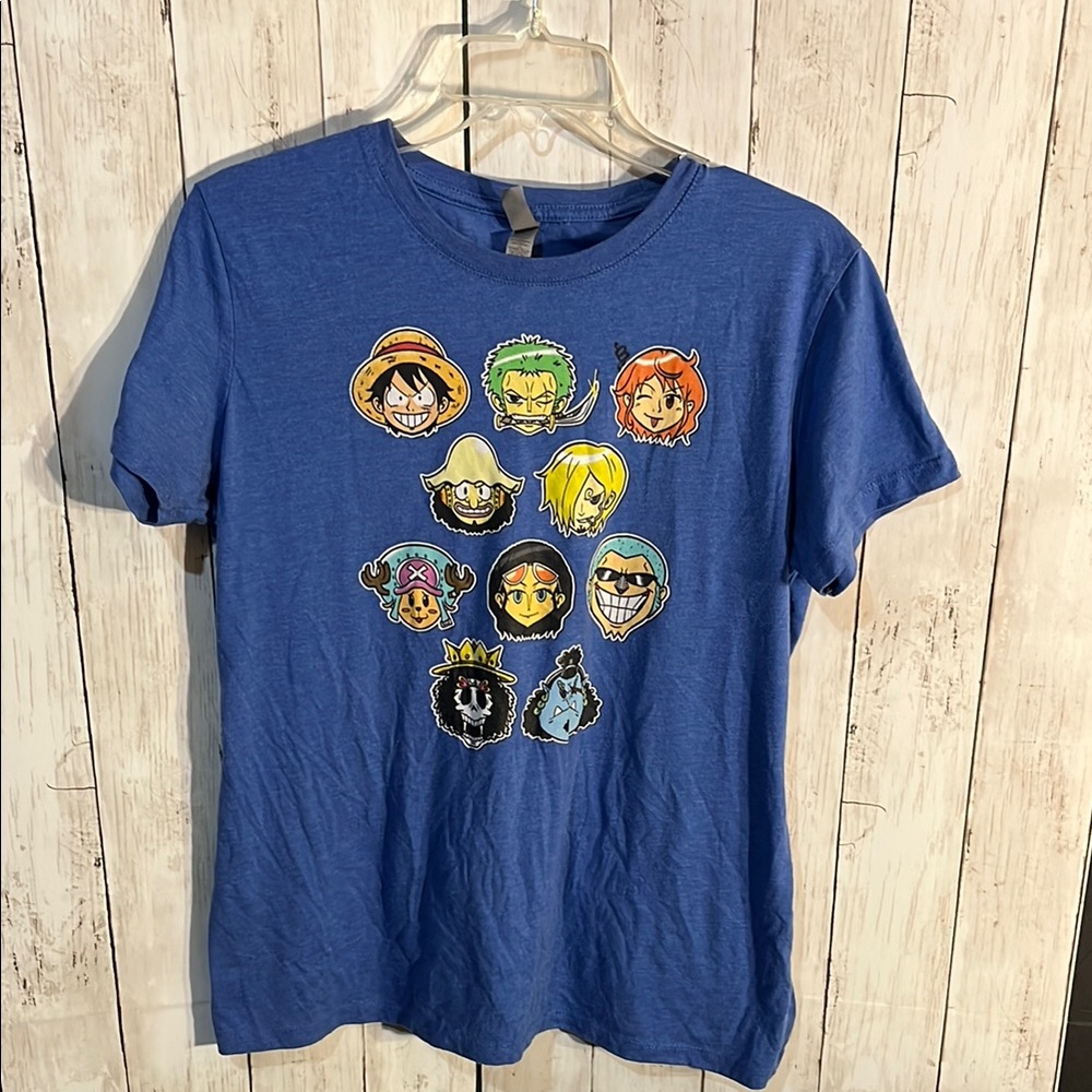 One Piece Blue Graphic Kids T-Shirt